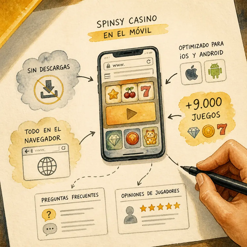 Spinsy Casino App: juega en iOS y Android visual guide for Spinsy Casino